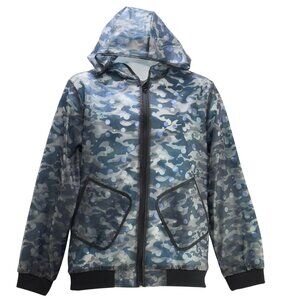 Wonder Nation Kids Camouflage Rain Shell Hooded Jacket Polyurethane Size XXL